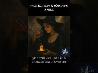 Hands creating salt circle ward for home protection in Sydney