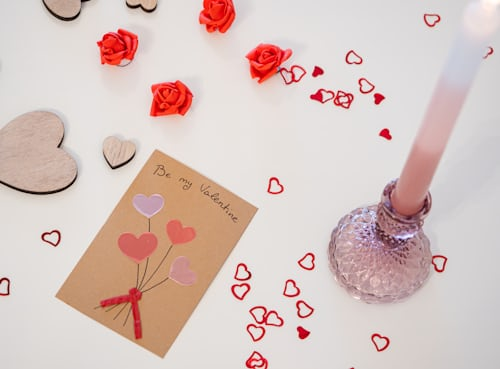 Personalized love spell sachet with herbs and handwritten petition